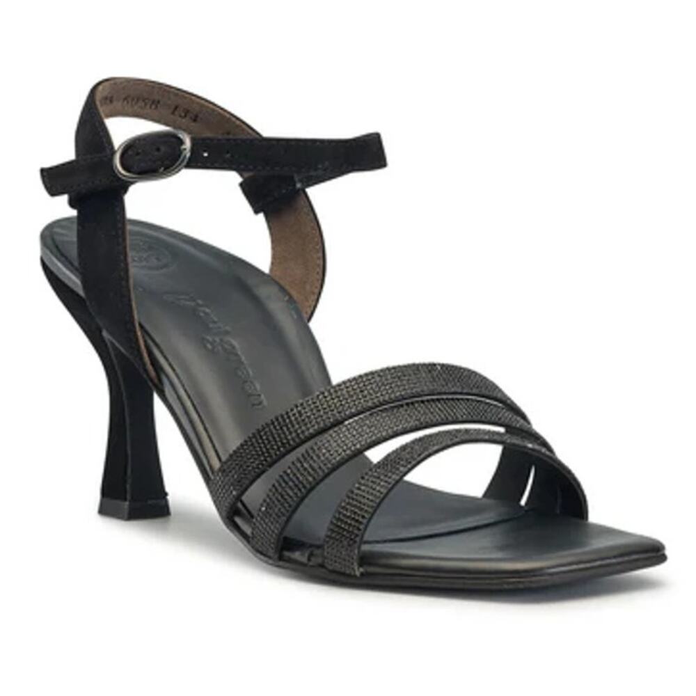 Paul Green Womens Radiance Heel Sandal US 5 Black Suede GUC